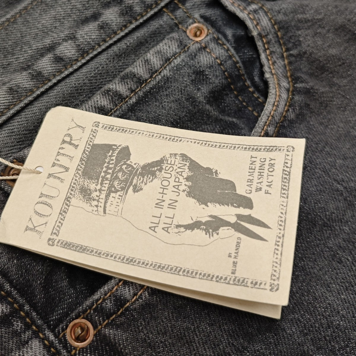 KAPITAL デニムボーンハーフパンツ 14oz Denim 5P Shorts EK-1449SPA 古着・中古-9枚目のアイテム画像