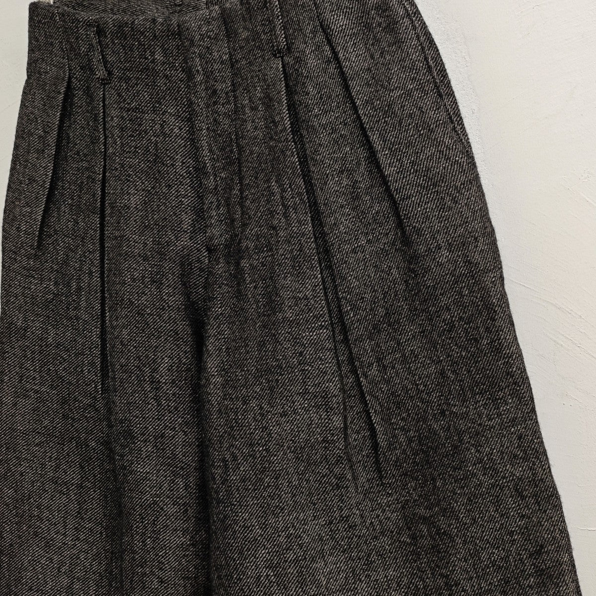 LIDnM 2025AW Wool Linen Baggy Slacks バギースラックス 古着・中古-5枚目のアイテム画像