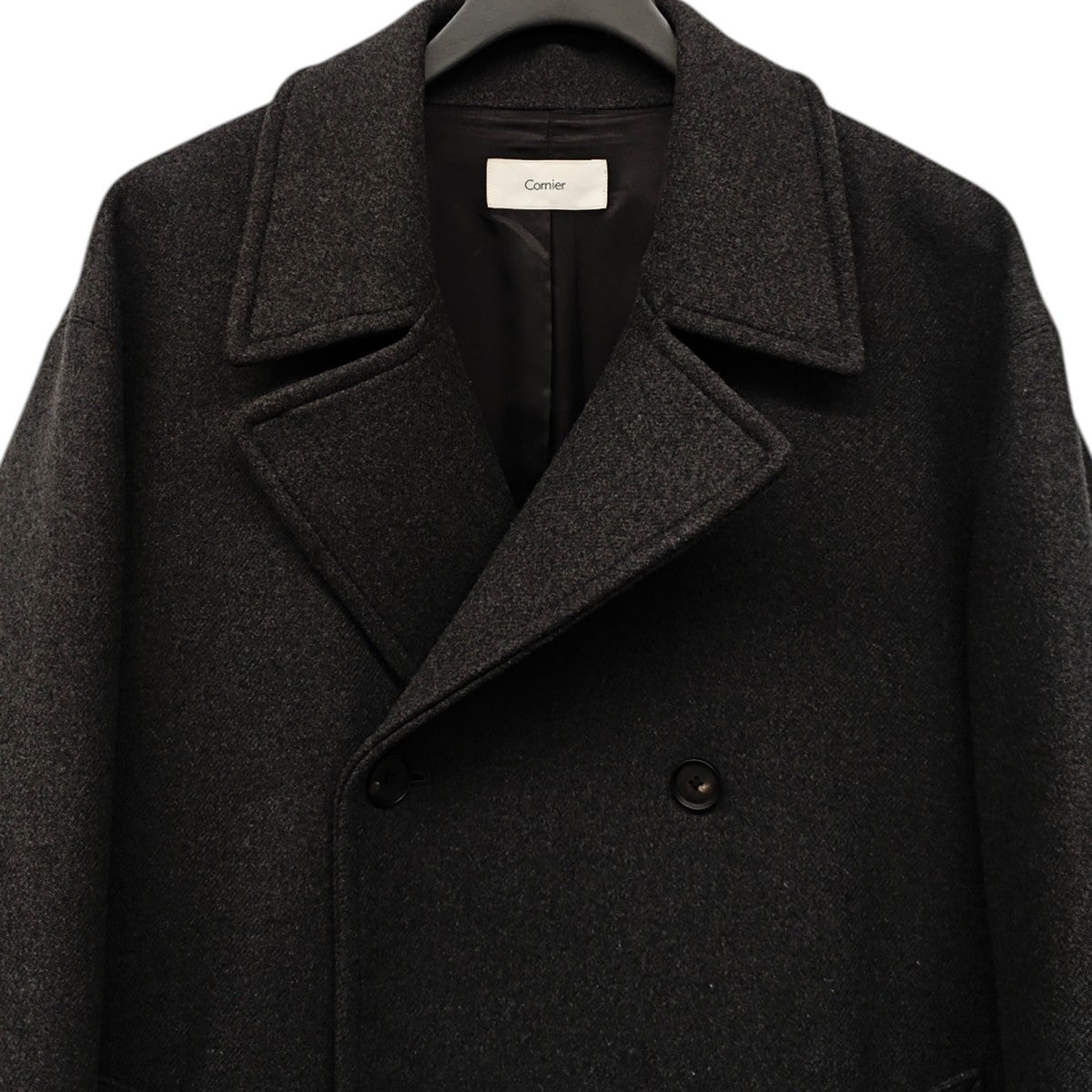 Cornier WOOL DOUBLE CLOTH PEA COAT ダブルジャケット 古着・中古-2枚目のアイテム画像