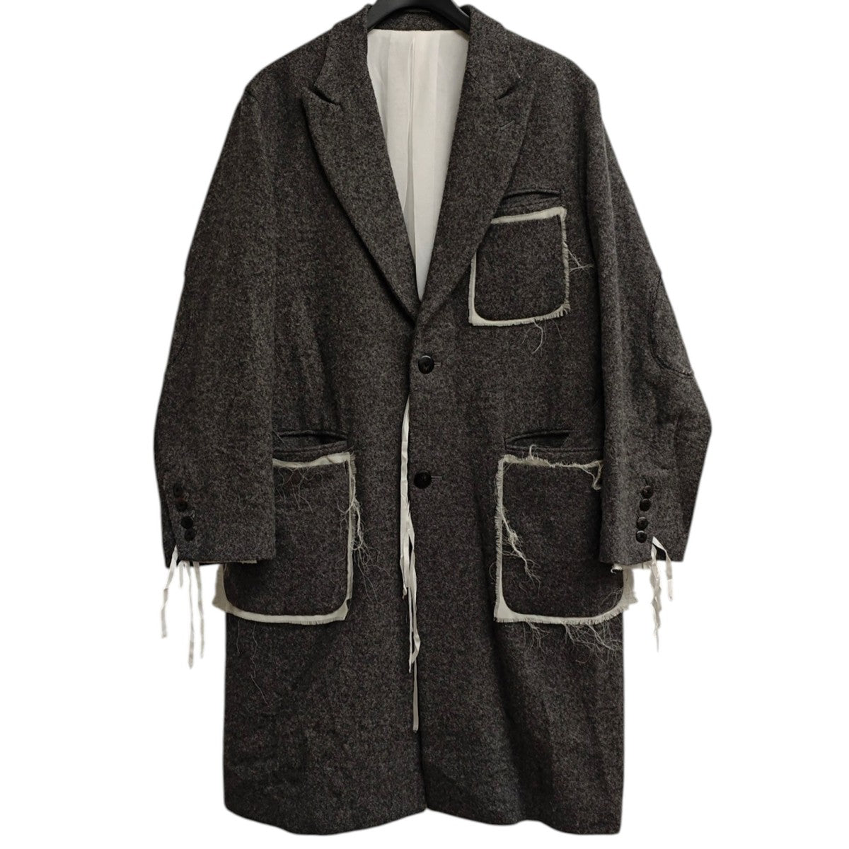 Midorikawa ウールアルパカ チェスターコート MID18AW-JK02B 古着・中古-1枚目のアイテム画像