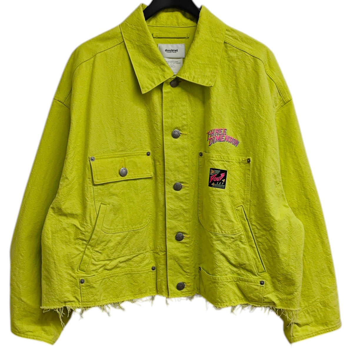 doublet(ダブレット) CHAOS EMBROIDERY SILK DUCK CUT OFF JACKET