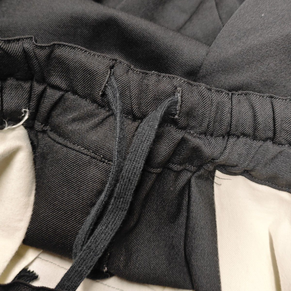 BLACK COMME des GARCONS ウールイージーパンツ 1M-P008 古着・中古-5枚目のアイテム画像
