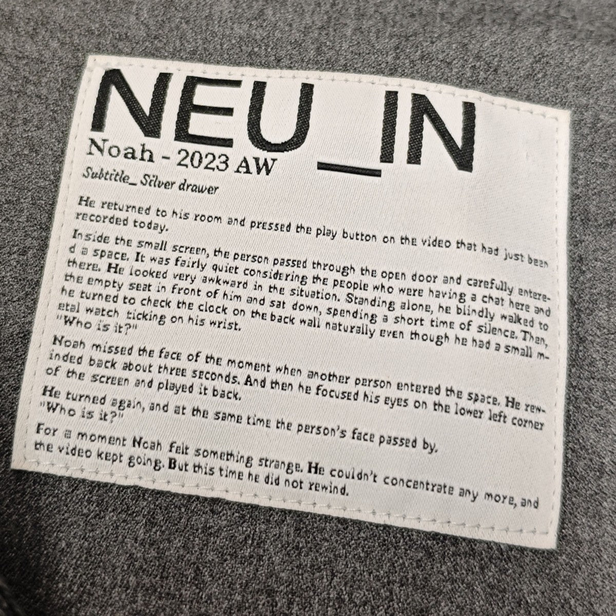 NEU_IN Boucle elastic waistband shirt シャツブルゾン 23AWPNT03 古着・中古-4枚目のアイテム画像
