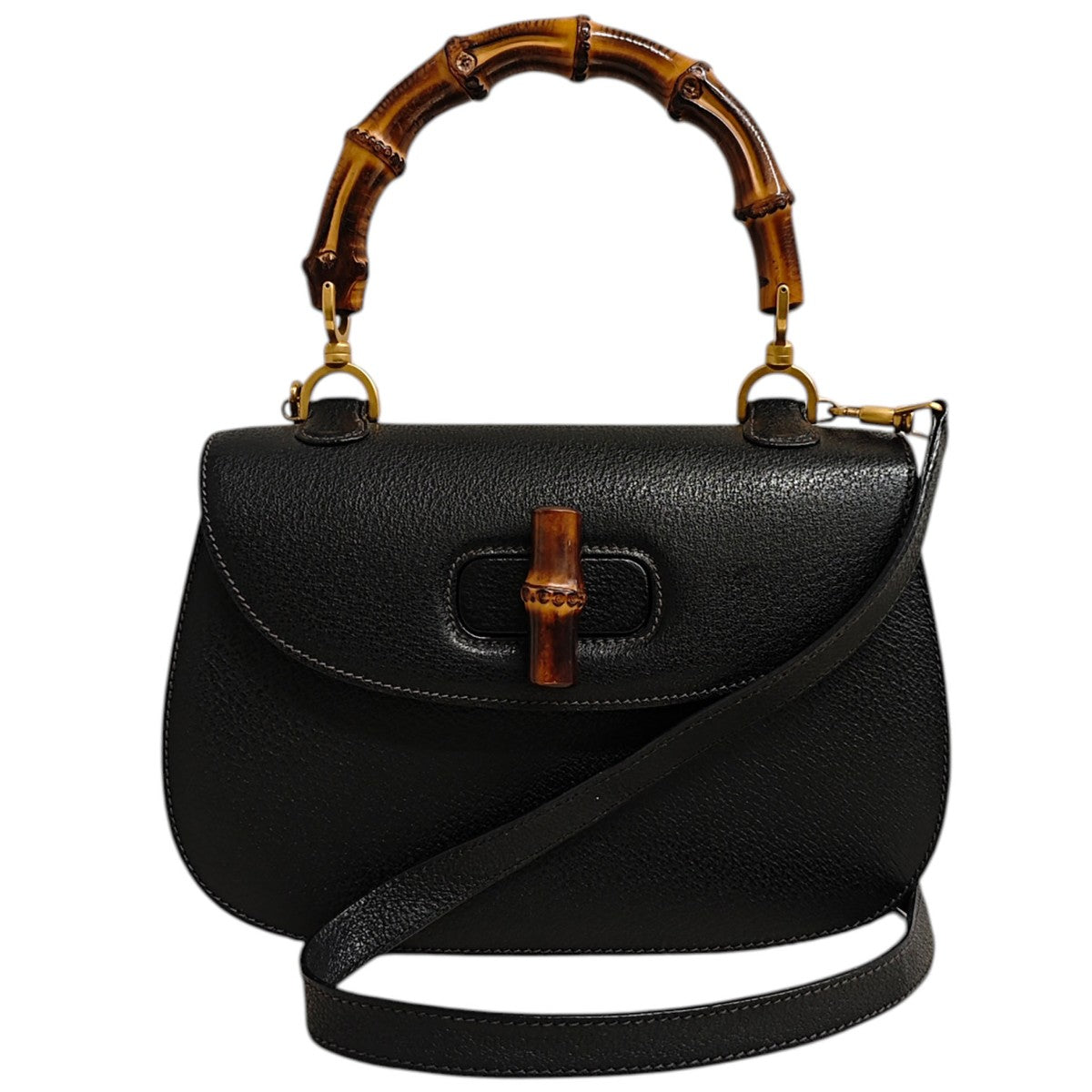 GUCCI 2WAY バンブーショルダーバッグ 0633 古着・中古-1枚目のアイテム画像