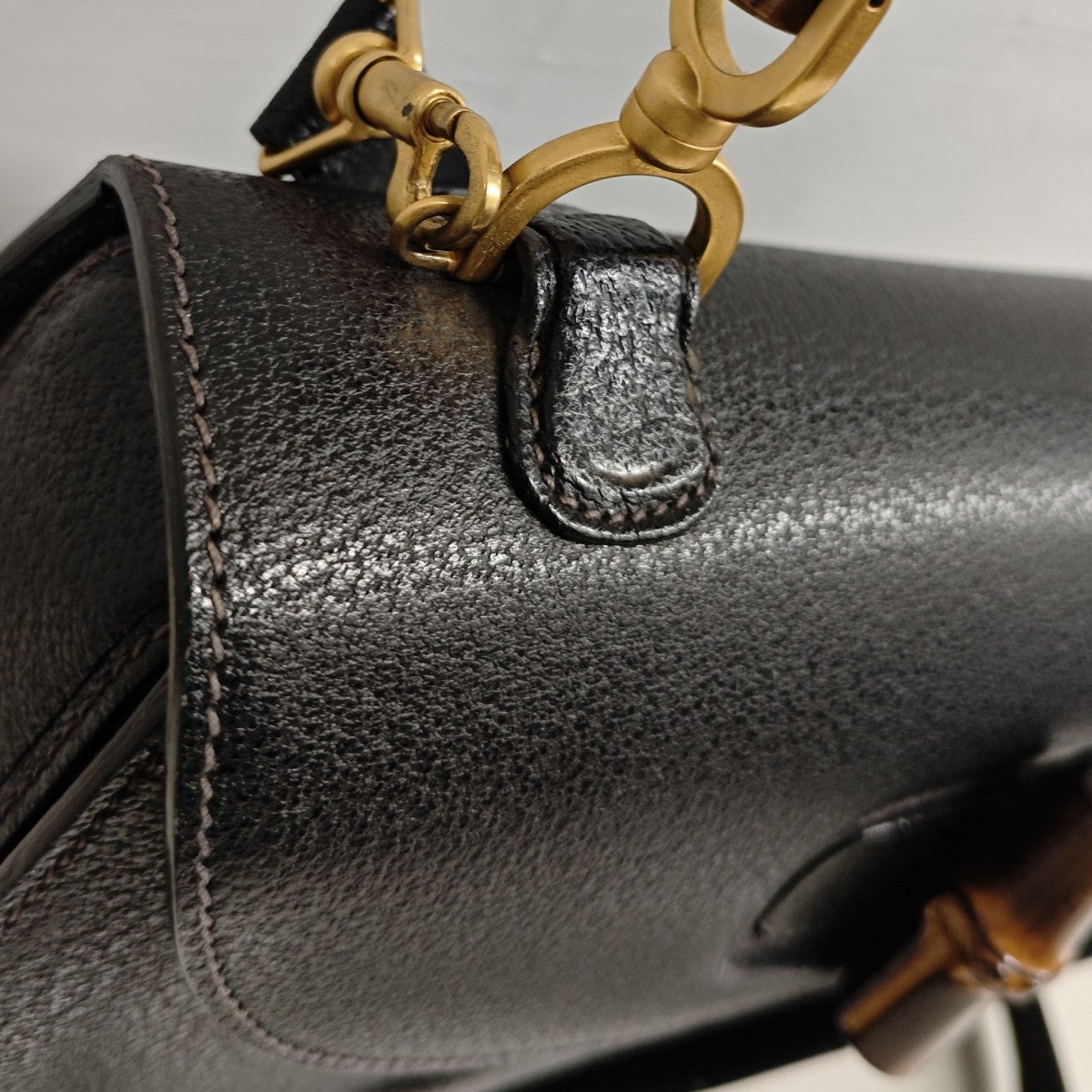GUCCI 2WAY バンブーショルダーバッグ 0633 古着・中古-5枚目のアイテム画像