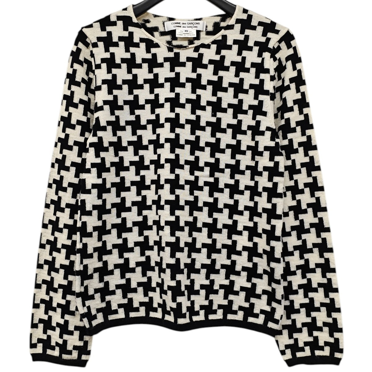 COMME des GARCONS COMME des GARCONS 幾何学総柄ニット 古着・中古-1枚目のアイテム画像