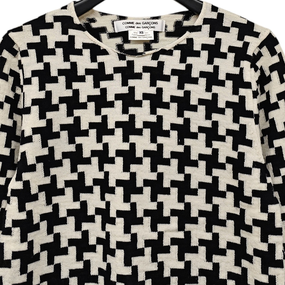 COMME des GARCONS COMME des GARCONS 幾何学総柄ニット 古着・中古-2枚目のアイテム画像