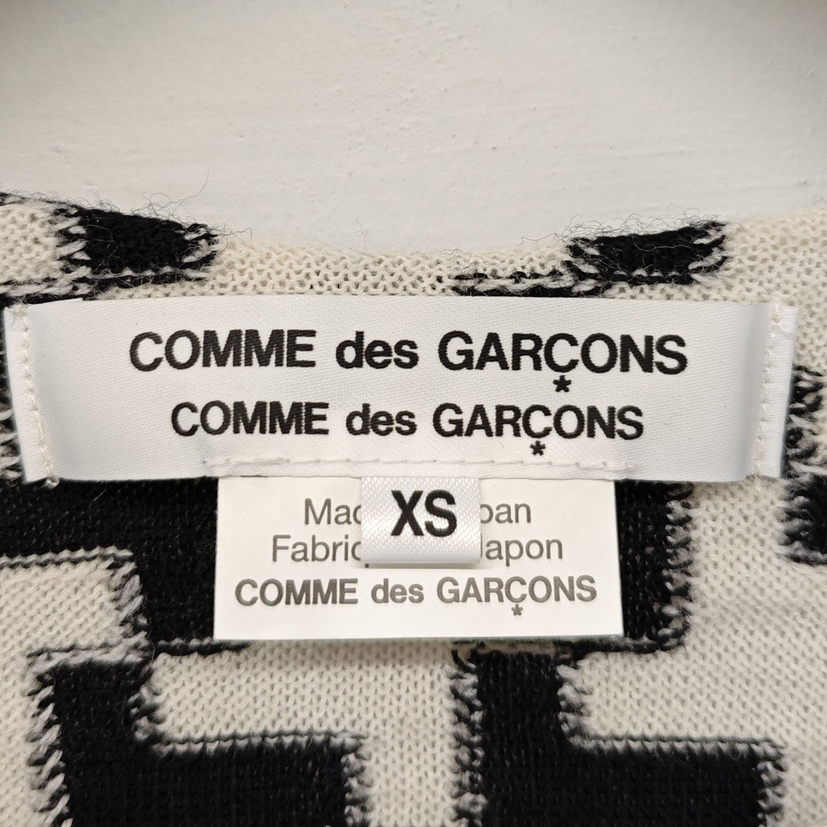 COMME des GARCONS COMME des GARCONS 幾何学総柄ニット 古着・中古-4枚目のアイテム画像