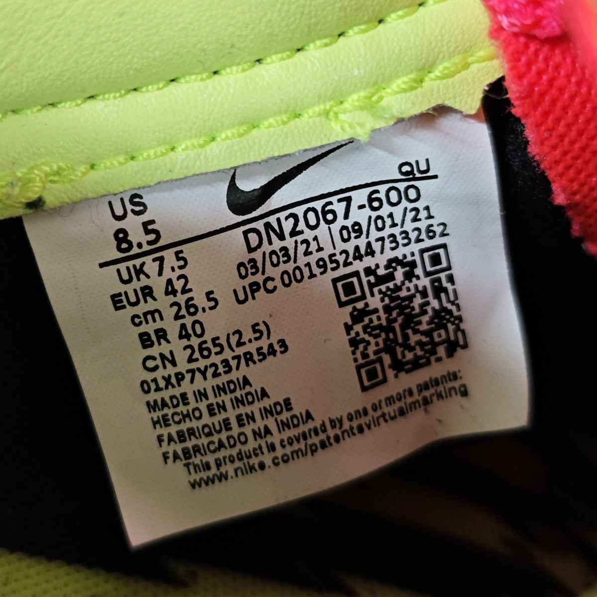 NIKE×ACRONYM BLAZER LOW ブレーザーロー DN2067-600 古着・中古-8枚目のアイテム画像