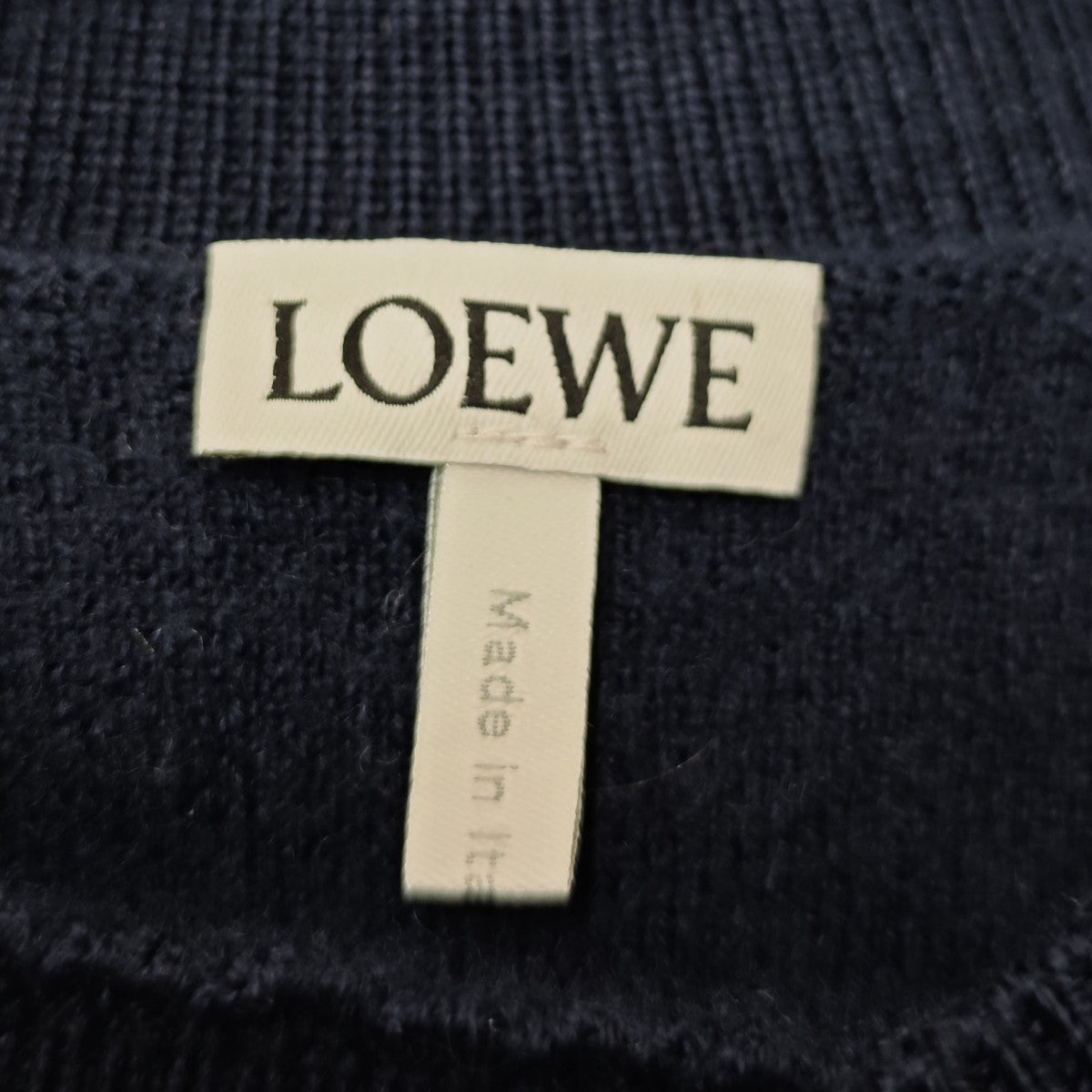 LOEWE アナグラムエルボーパッチ ショートニット 古着・中古-4枚目のアイテム画像