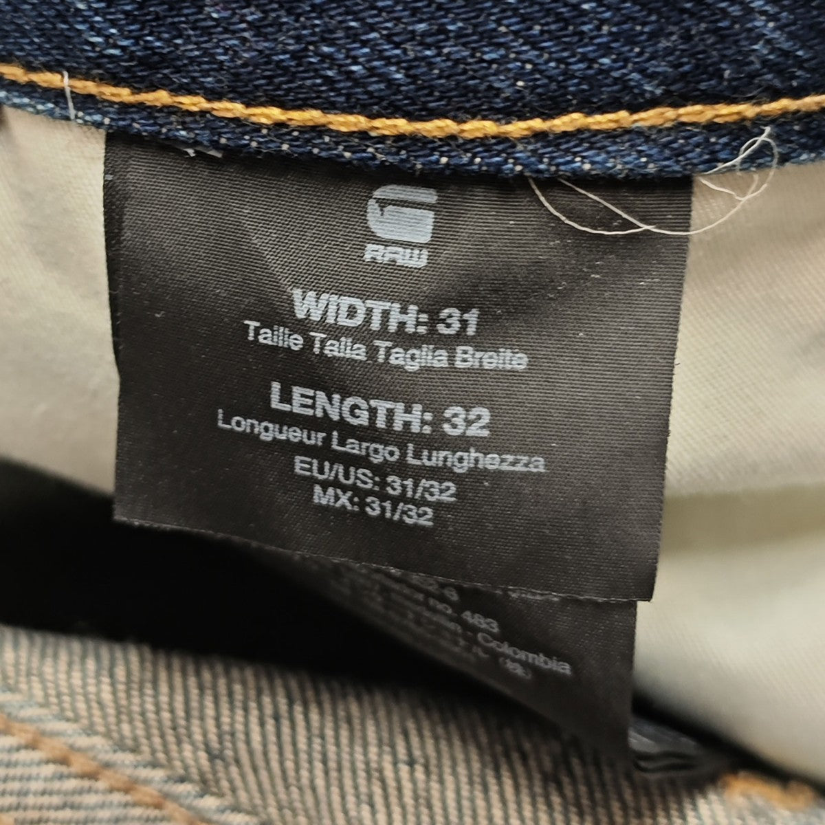 G-STAR RAW STEAN TAPERED Denim Pants デニムパンツ 古着・中古-8枚目のアイテム画像