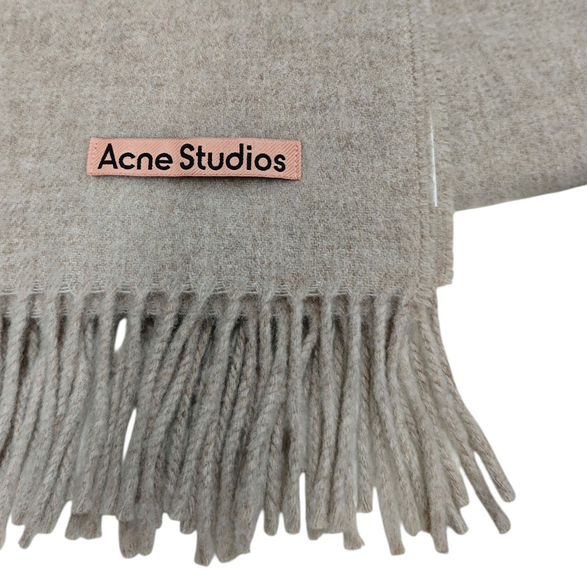ACNE STUDIOS フリンジウールスカーフ オーバーサイズ 古着・中古-3枚目のアイテム画像