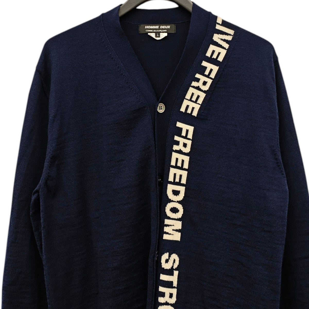 COMME des GARCONS HOMME DEUX カーディガン DG-N002 古着・中古-2枚目のアイテム画像