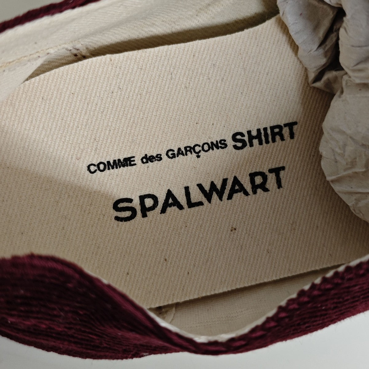 COMME des GARCONS SHIRT×SPALWART コーデュロイスニーカー W27601-3 古着・中古-4枚目のアイテム画像
