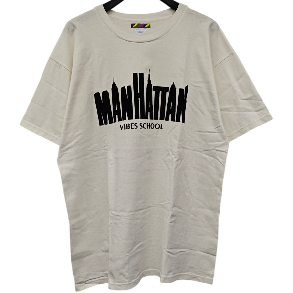 is-ness MANHATTAN VIBES SCHOOL Tシャツ 古着・中古-1枚目のアイテム画像