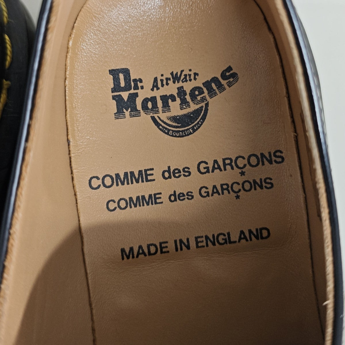 COMME des GARCONS COMME des GARCONS×Dr．Martens LIVE FREE 3ホールシューズ 古着・中古-5枚目のアイテム画像