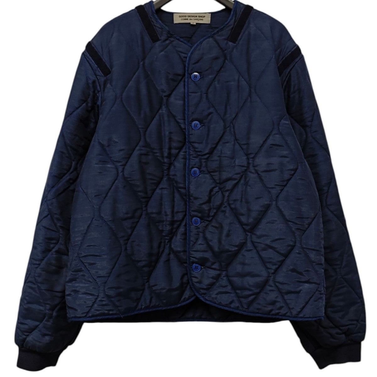 COMME des GARCONS COMME des GARCONS バックロゴ ノーカラーキルティングジャケット IN-J001 古着・中古-2枚目のアイテム画像