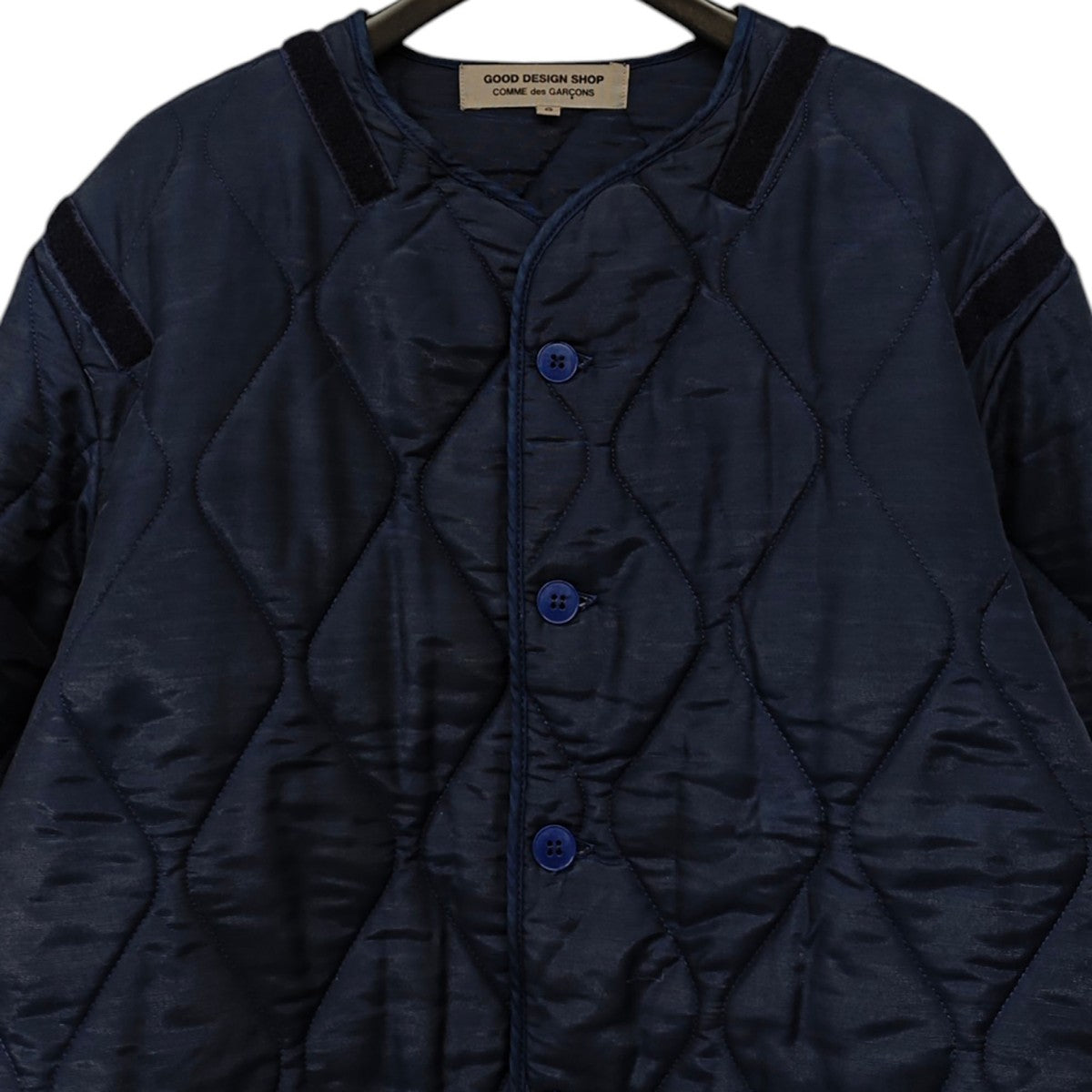 COMME des GARCONS COMME des GARCONS バックロゴ ノーカラーキルティングジャケット IN-J001 古着・中古-3枚目のアイテム画像