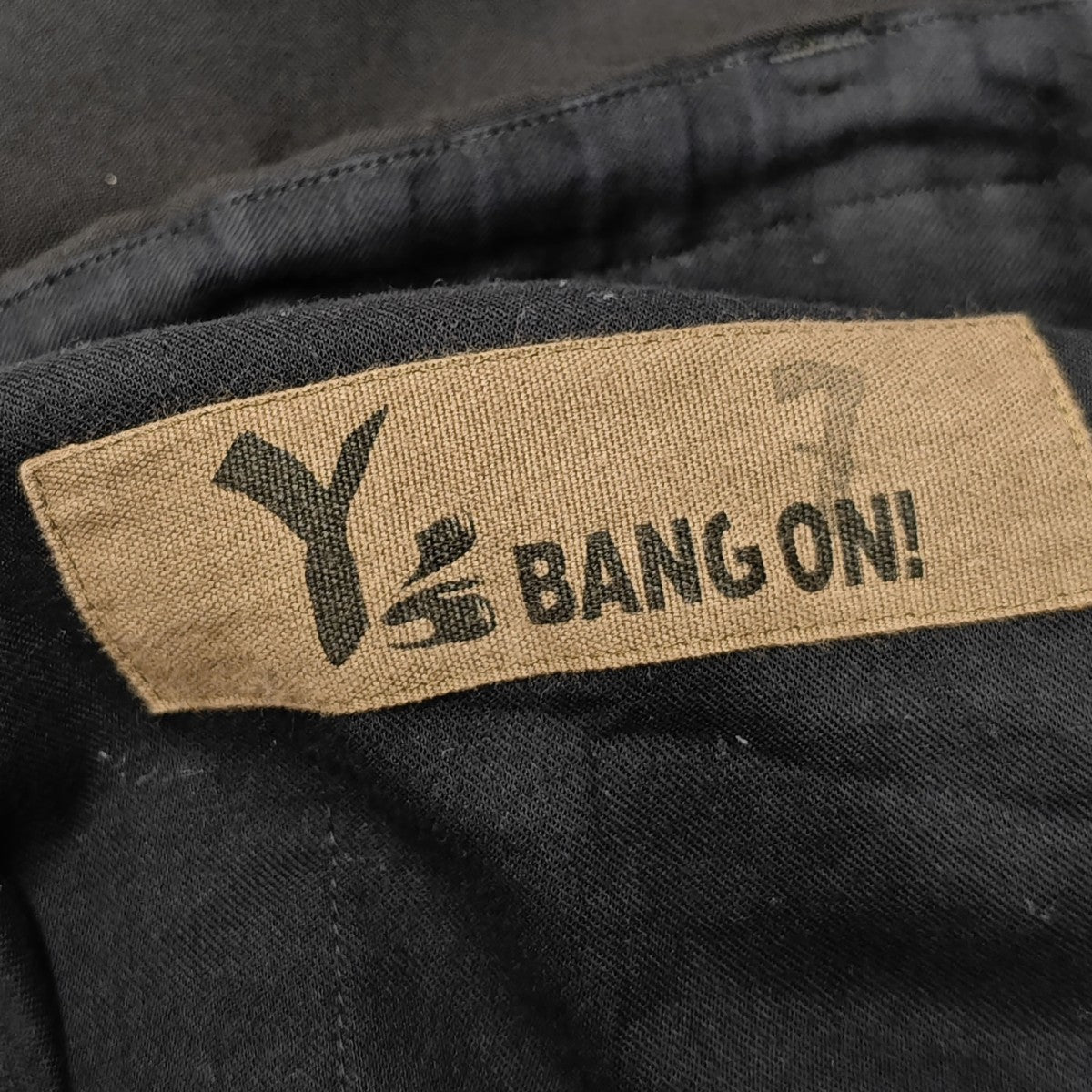Y’s BANG ON サマーウール イージーパンツ 古着・中古-4枚目のアイテム画像