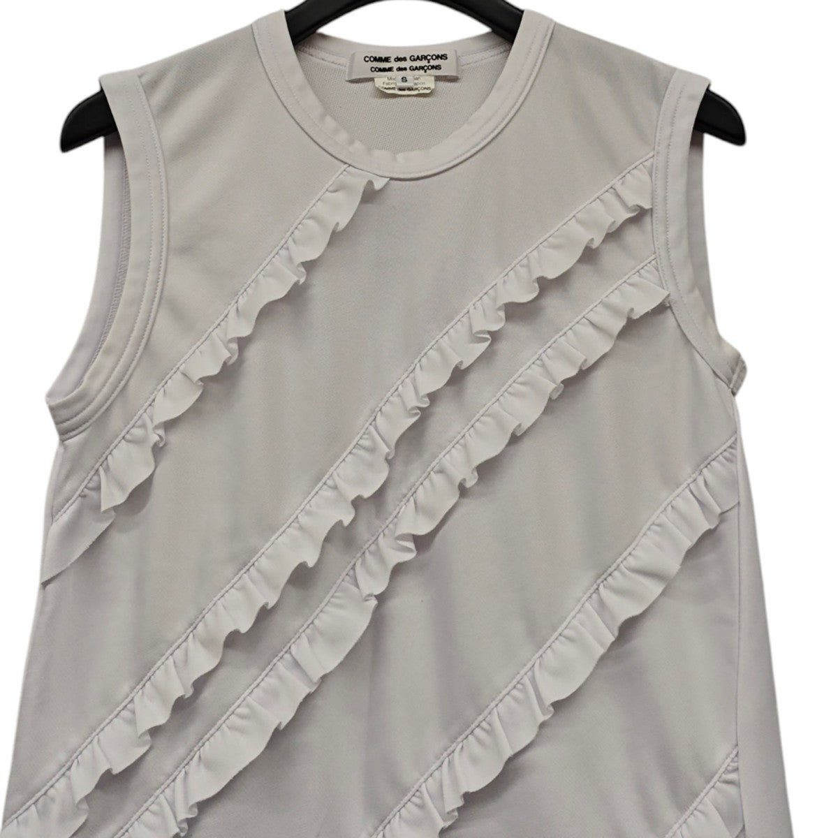 COMME des GARCONS COMME des GARCONS ノースリーブ フリルカットソー 古着・中古-2枚目のアイテム画像