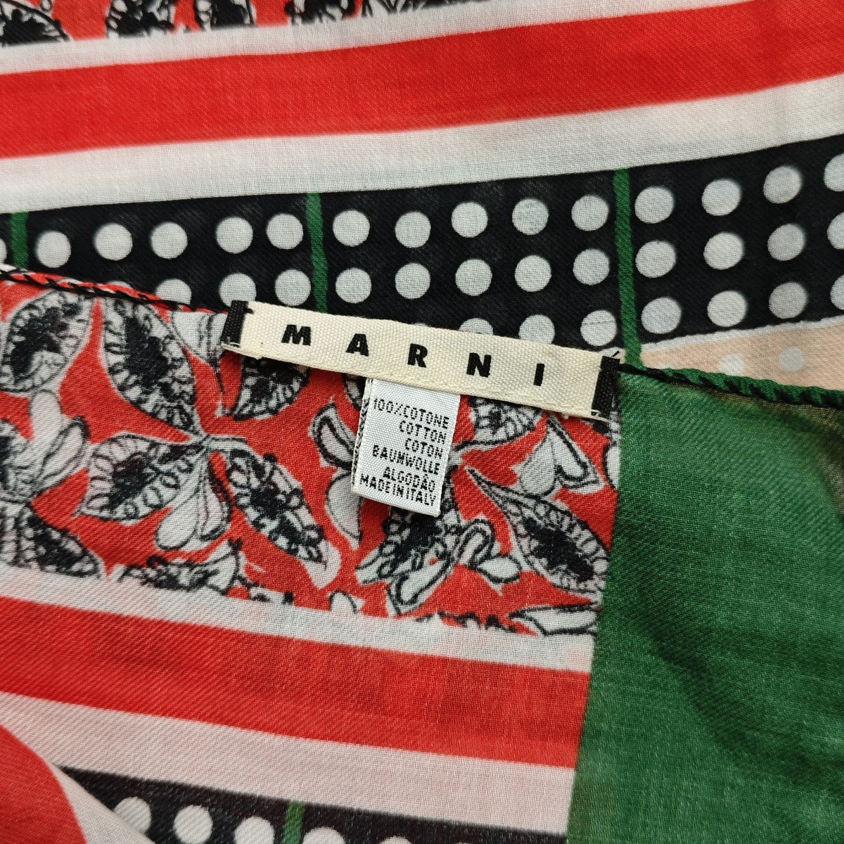 MARNI コットン大判ストール 古着・中古-3枚目のアイテム画像