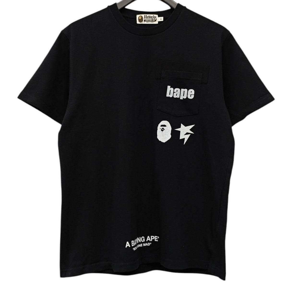 A BATHING APE バックロゴ半袖ポケットTシャツ 古着・中古-2枚目のアイテム画像