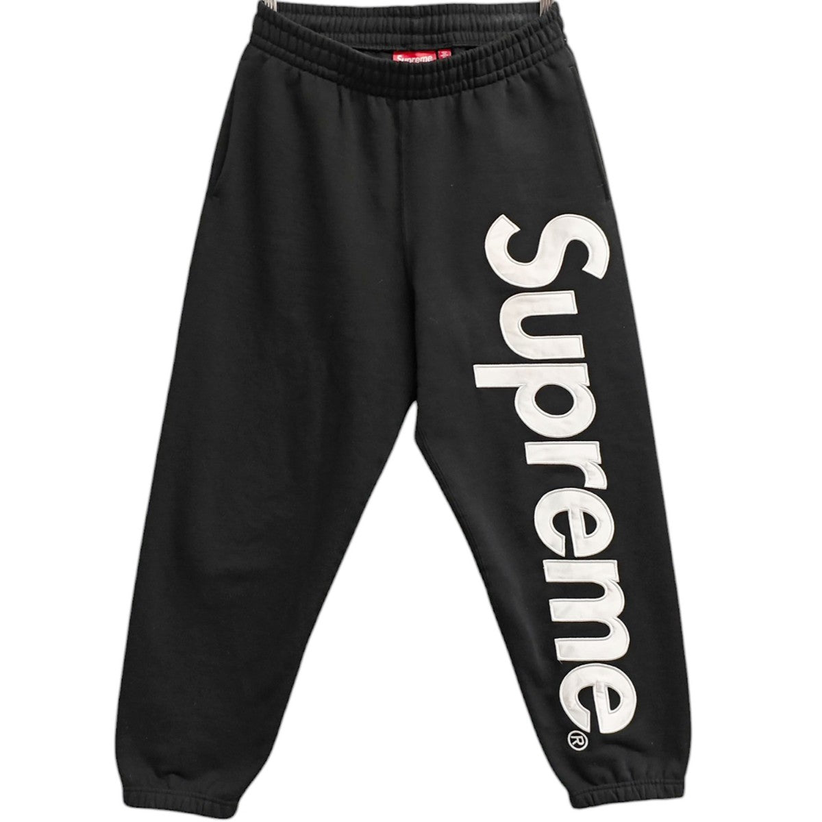 Supreme 2025AW Satin Applique Sweatpants サテンロゴスウェットパンツ 古着・中古-1枚目のアイテム画像