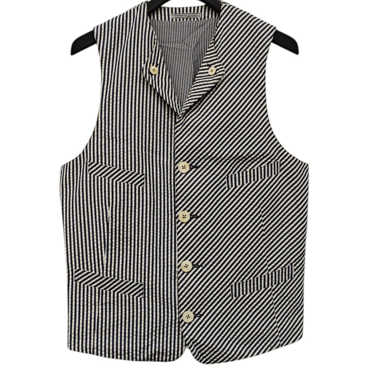 The FRANKLIN TAILORED ストライプベスト 古着・中古-1枚目のアイテム画像