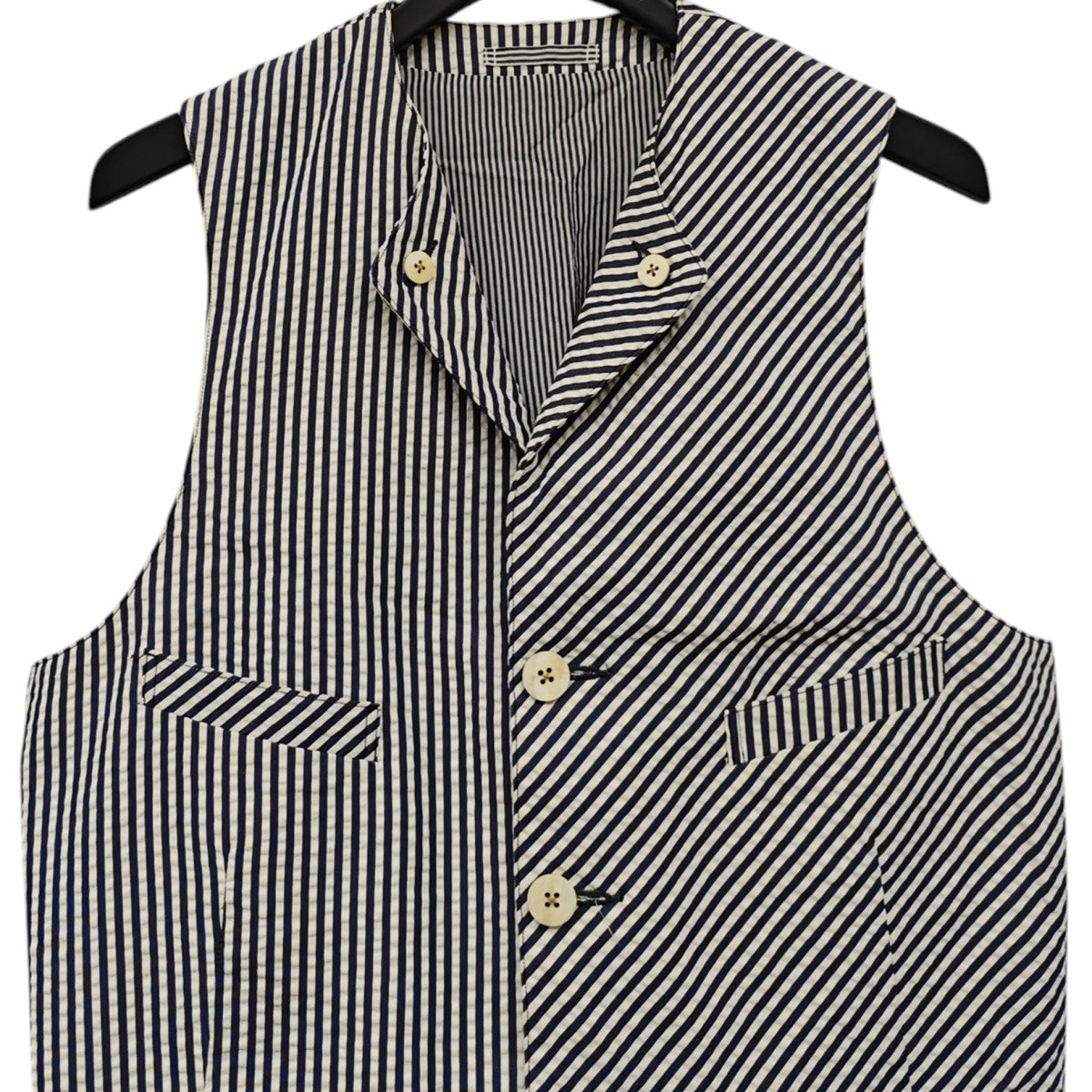 The FRANKLIN TAILORED ストライプベスト 古着・中古-2枚目のアイテム画像