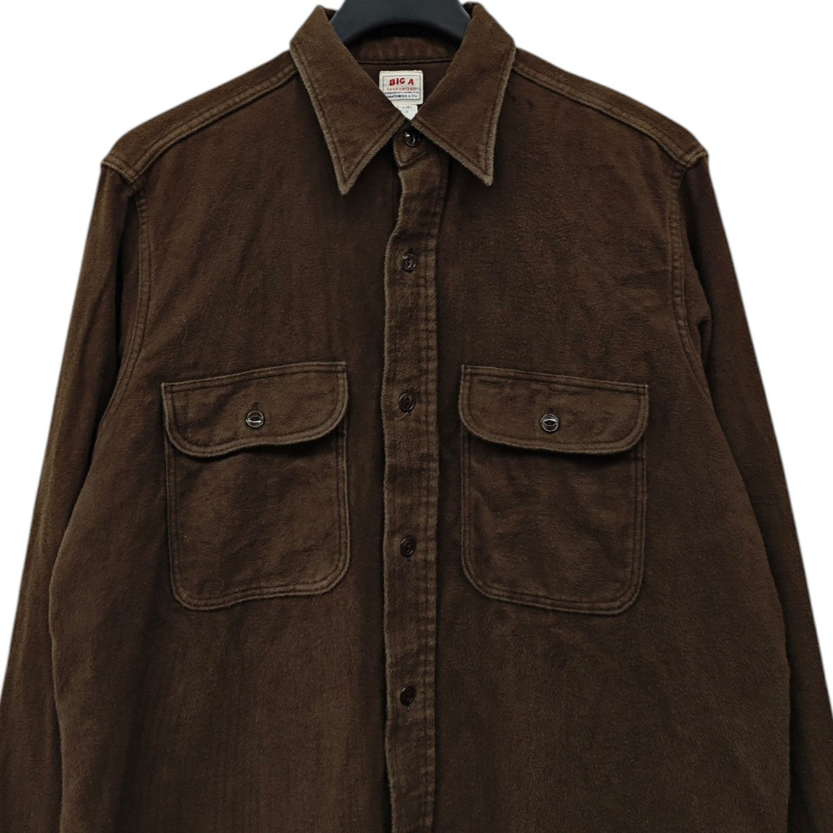 ANATOMICA BIG A SHIRT シャモア生地シャツ 古着・中古-2枚目のアイテム画像