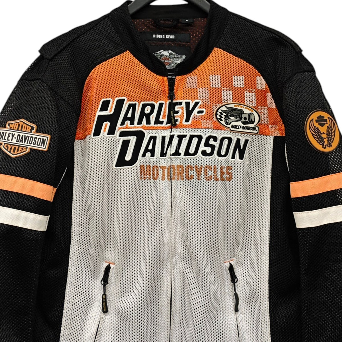 HARLEY-DAVIDSON メッシュライダースジャケット プロテクター付 古着・中古-2枚目のアイテム画像
