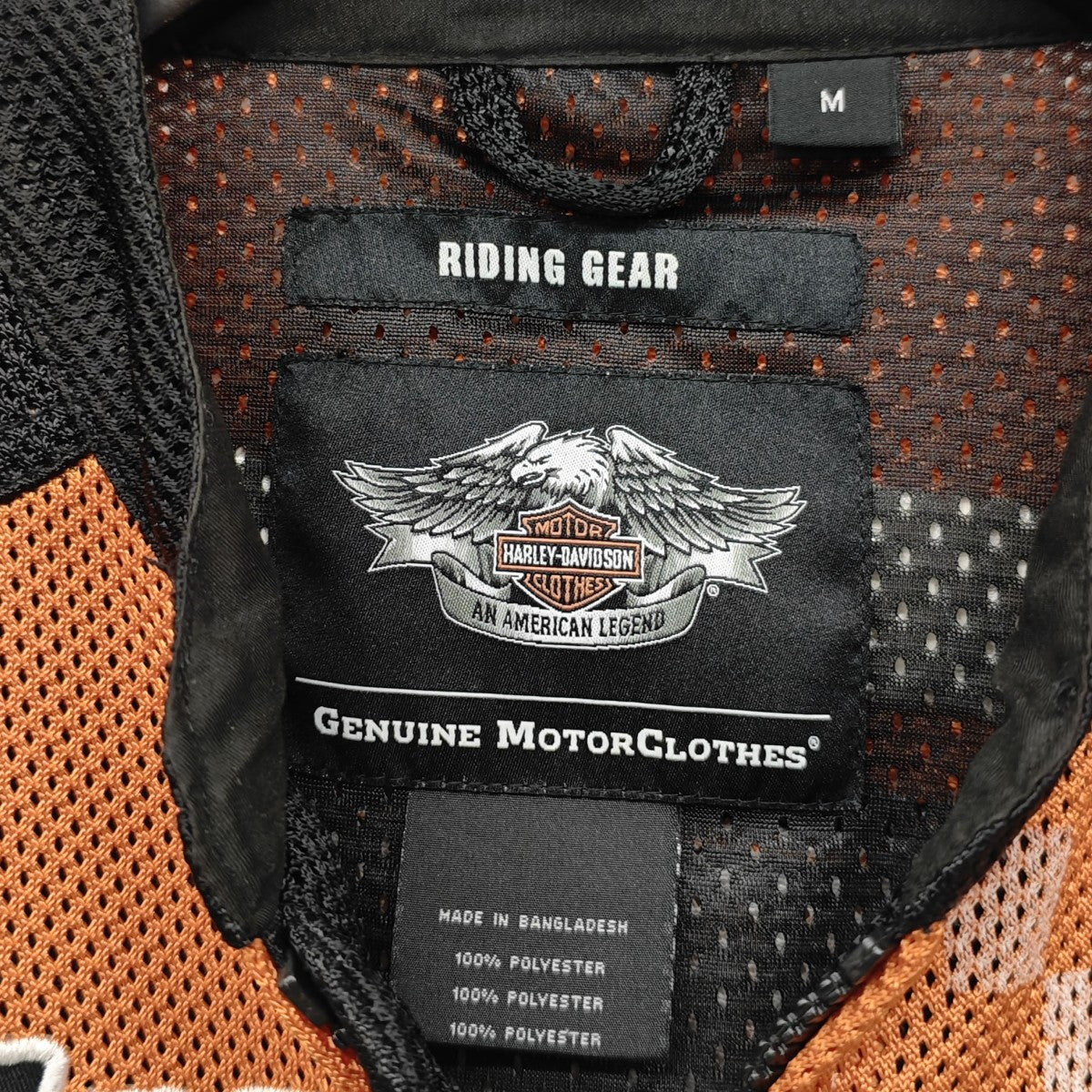 HARLEY-DAVIDSON メッシュライダースジャケット プロテクター付 古着・中古-4枚目のアイテム画像