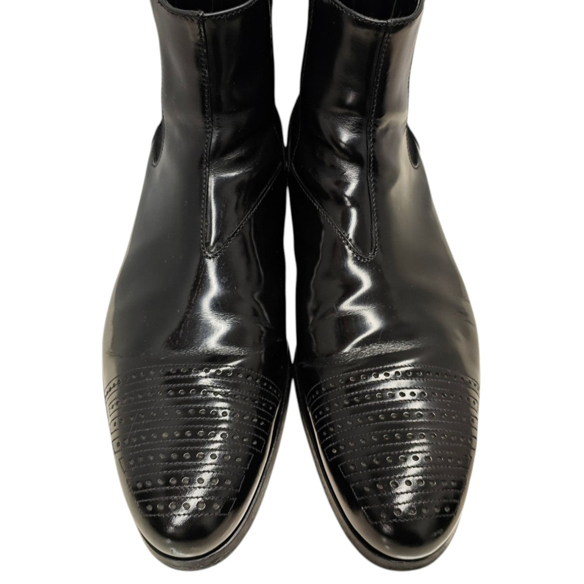 PRADA パンチングトゥ サイドゴアブーツ 古着・中古-7枚目のアイテム画像