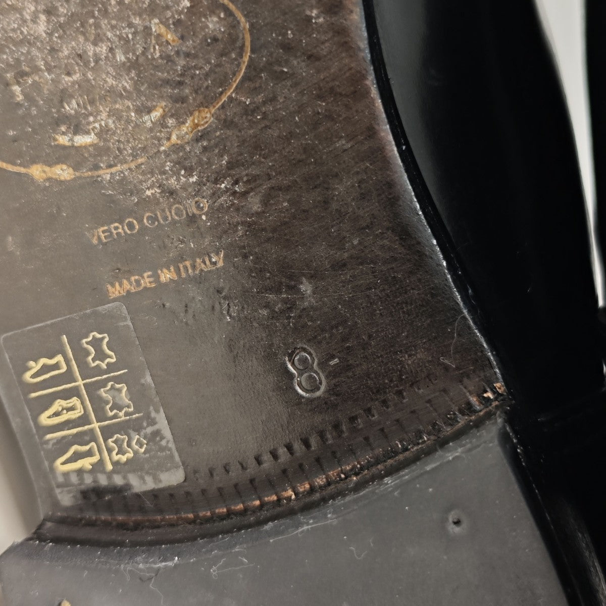 PRADA パンチングトゥ サイドゴアブーツ 古着・中古-9枚目のアイテム画像