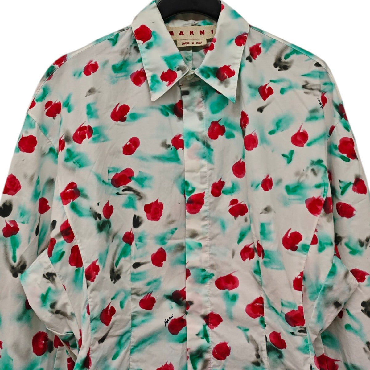 MARNI 2024SS フラワーギャザーシャツ 古着・中古-2枚目のアイテム画像