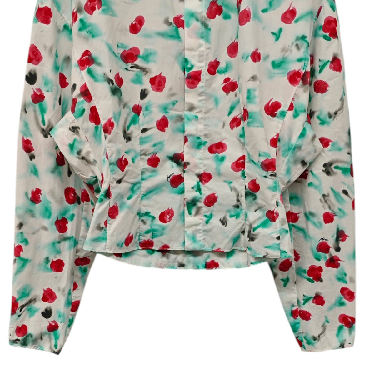 MARNI 2024SS フラワーギャザーシャツ 古着・中古-5枚目のアイテム画像