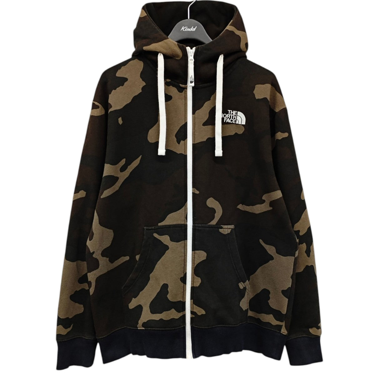THE NORTH FACE スウェットジップパーカー カモフラ NT11957 古着・中古-1枚目のアイテム画像