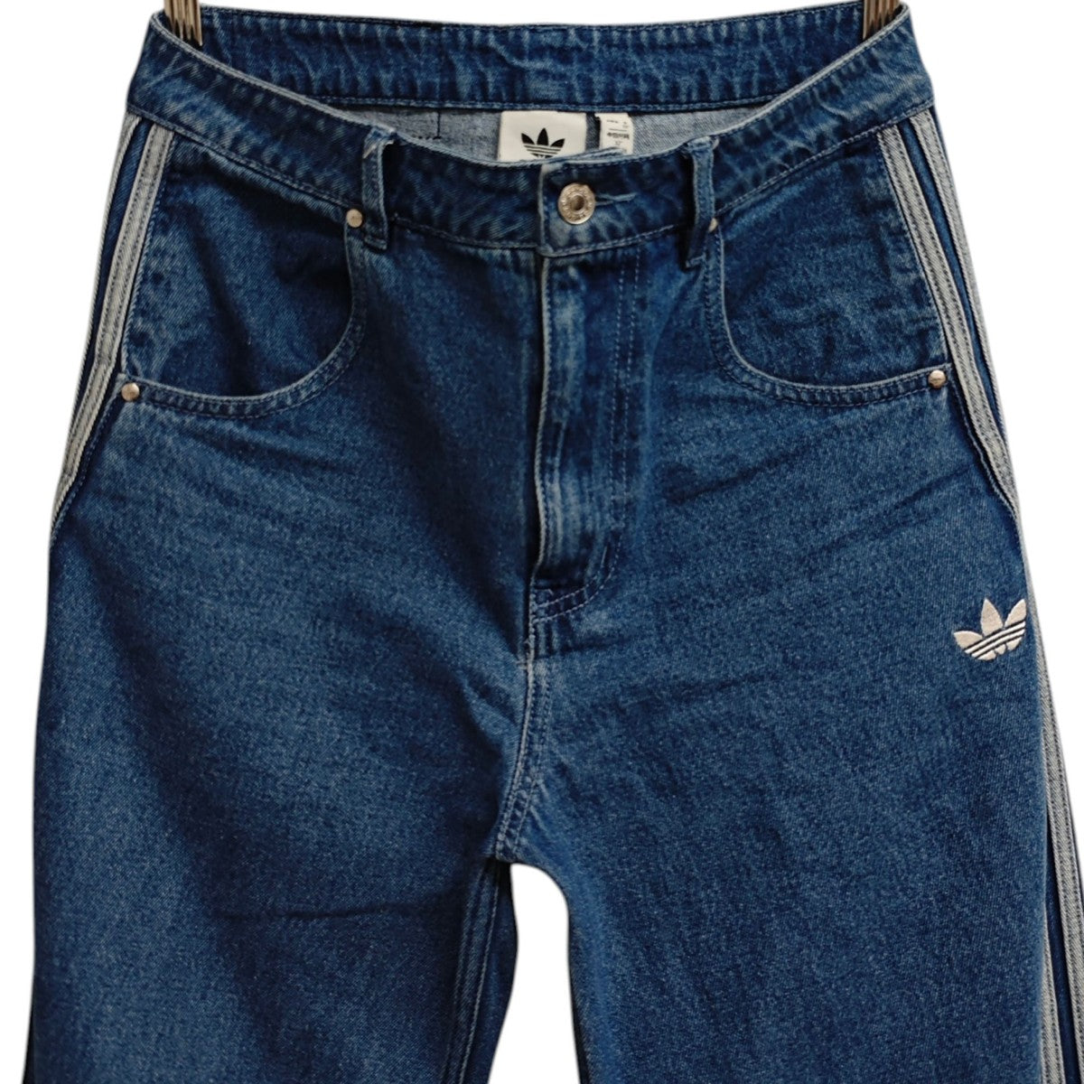 M BLUE DENIM ラインデニムパンツ