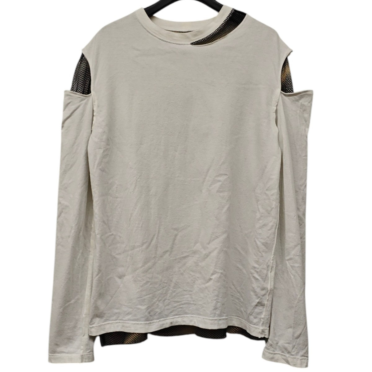 Slit Double Mesh Long Tee　切替Tシャツ