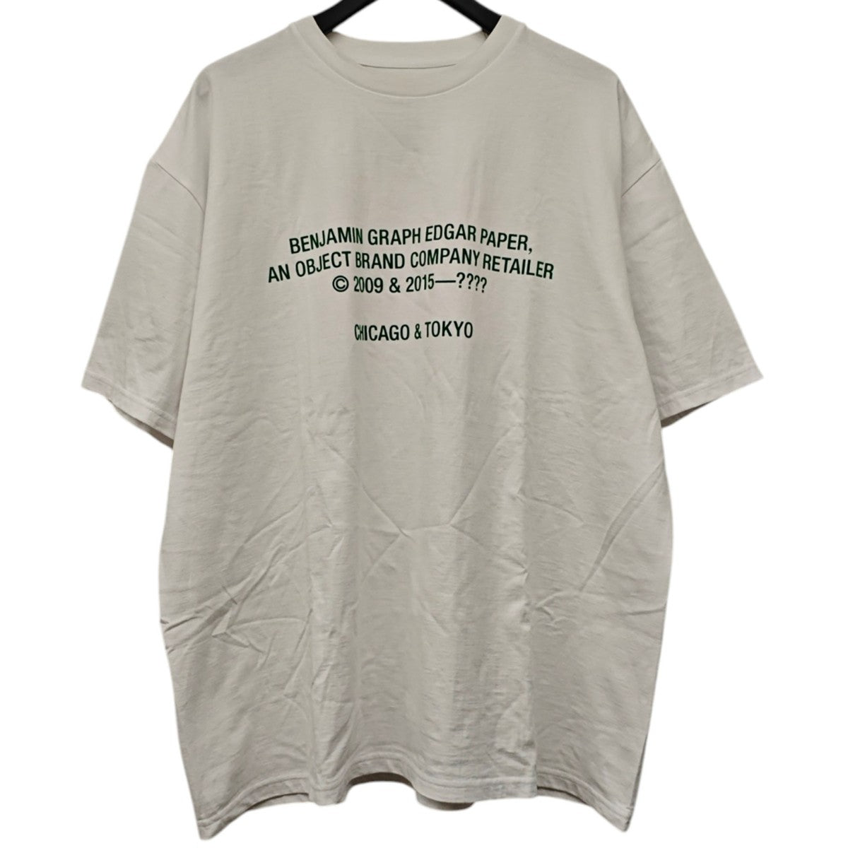 BENJAMIN GRAPH EDGAR PAPER S／S Oversized Tee Tシャツ