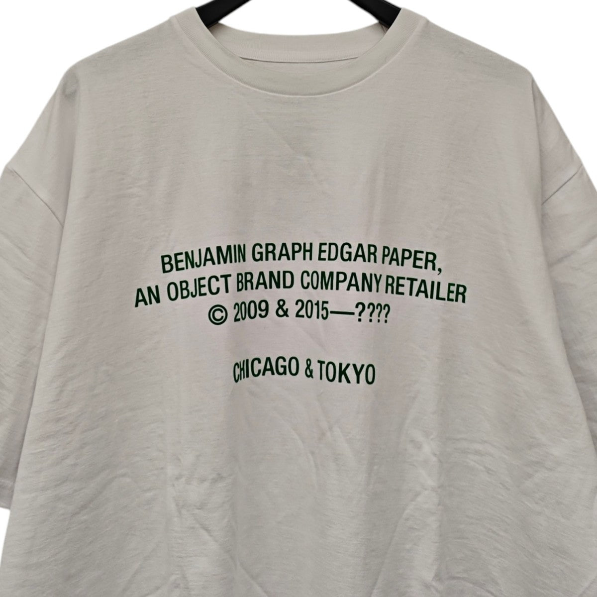 BENJAMIN GRAPH EDGAR PAPER S／S Oversized Tee Tシャツ