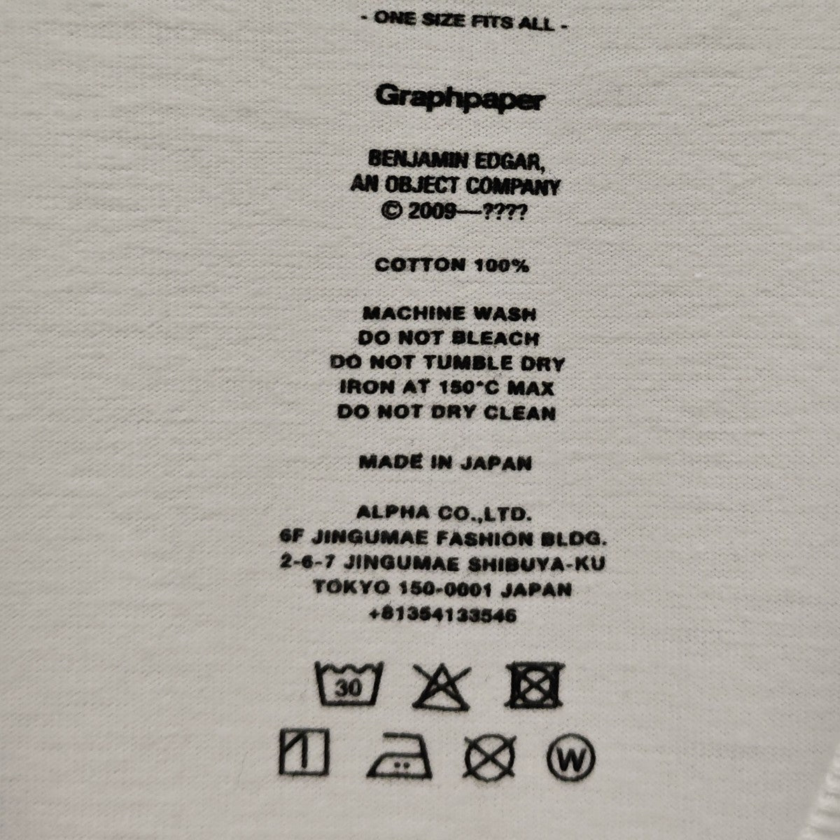BENJAMIN GRAPH EDGAR PAPER S／S Oversized Tee Tシャツ