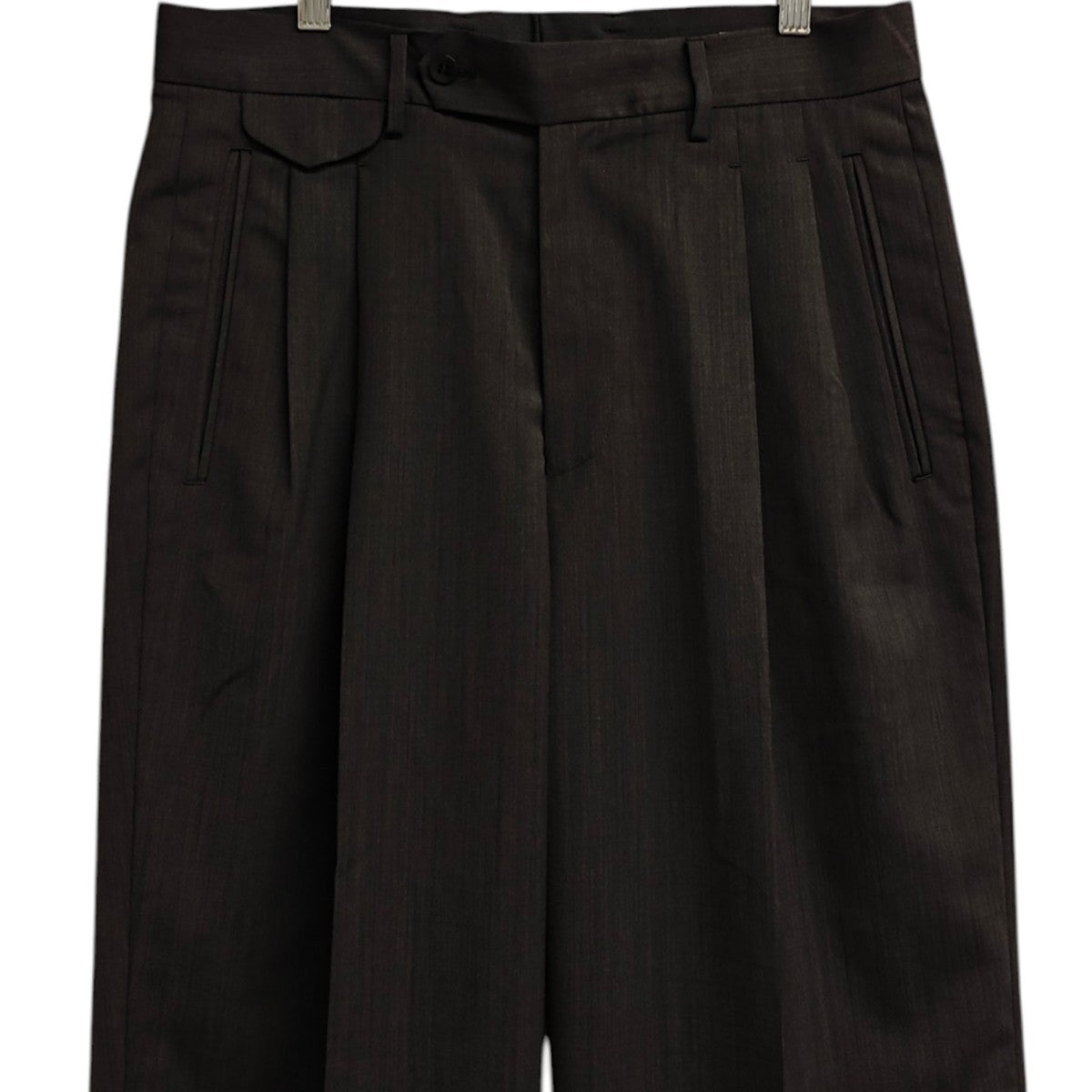LIDnM MELANGE WOOL SLACKS スラックス 古着・中古-2枚目のアイテム画像