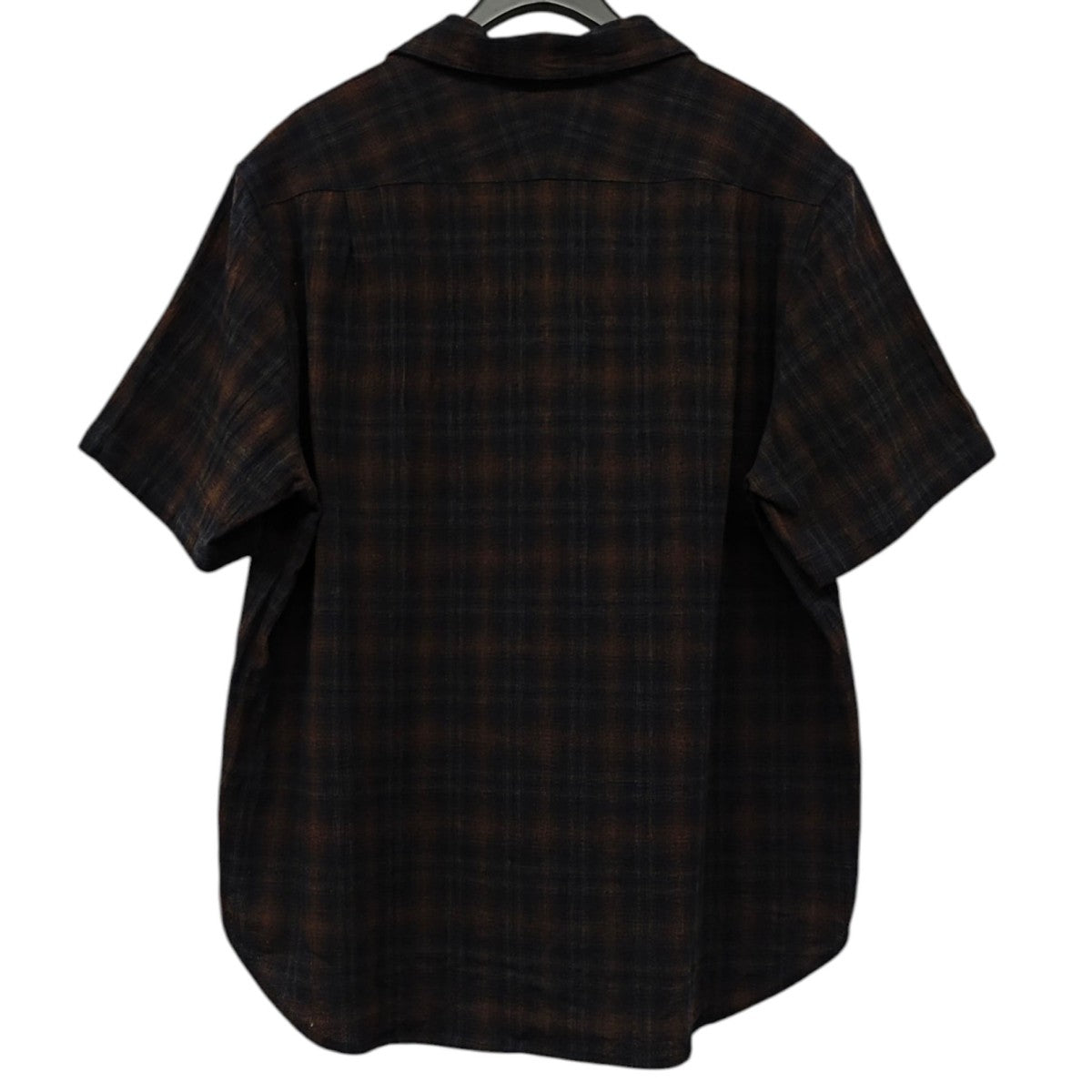 LIDnM CREPE COTTON PLAID SHIRT 半袖シャツ 古着・中古-3枚目のアイテム画像