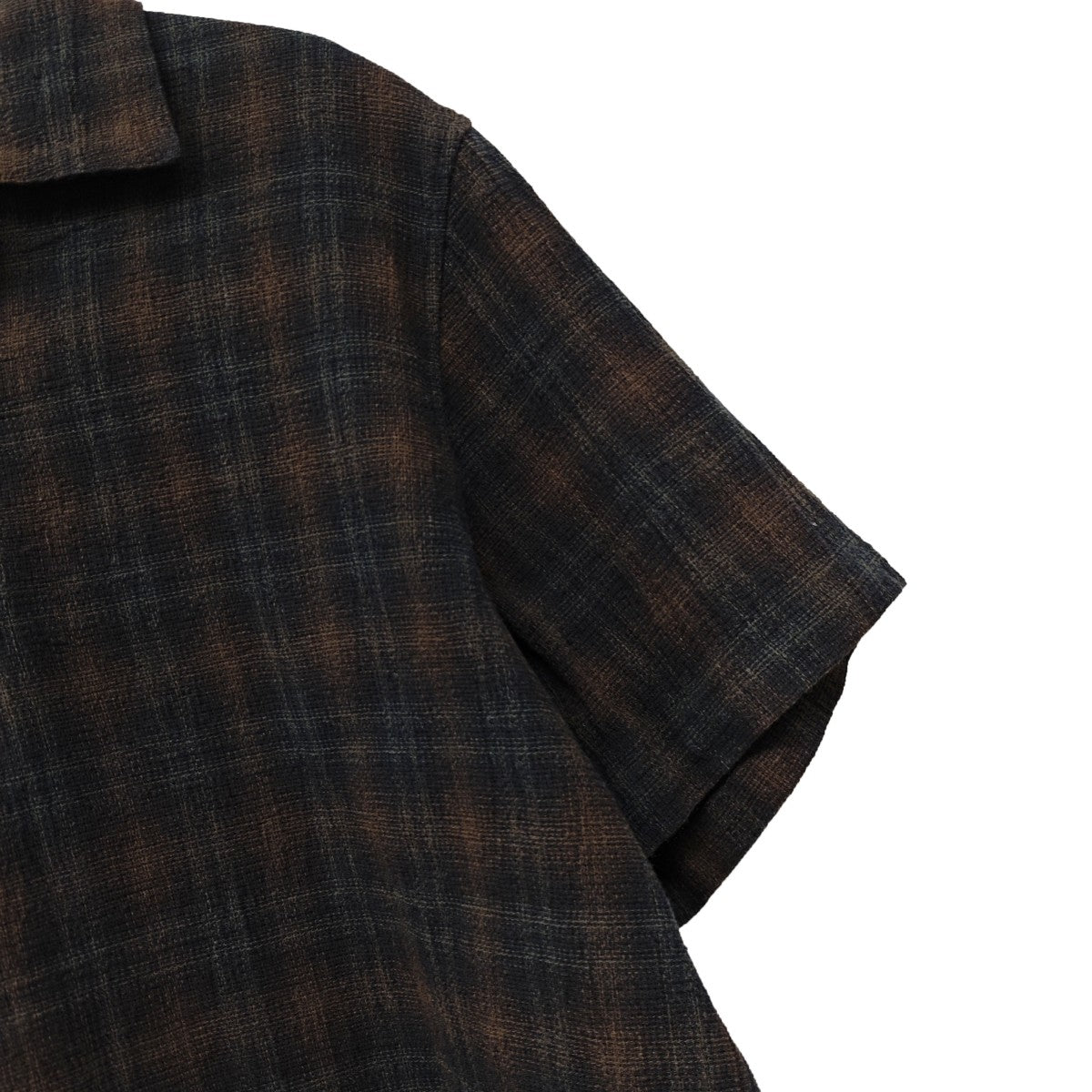LIDnM CREPE COTTON PLAID SHIRT 半袖シャツ 古着・中古-6枚目のアイテム画像