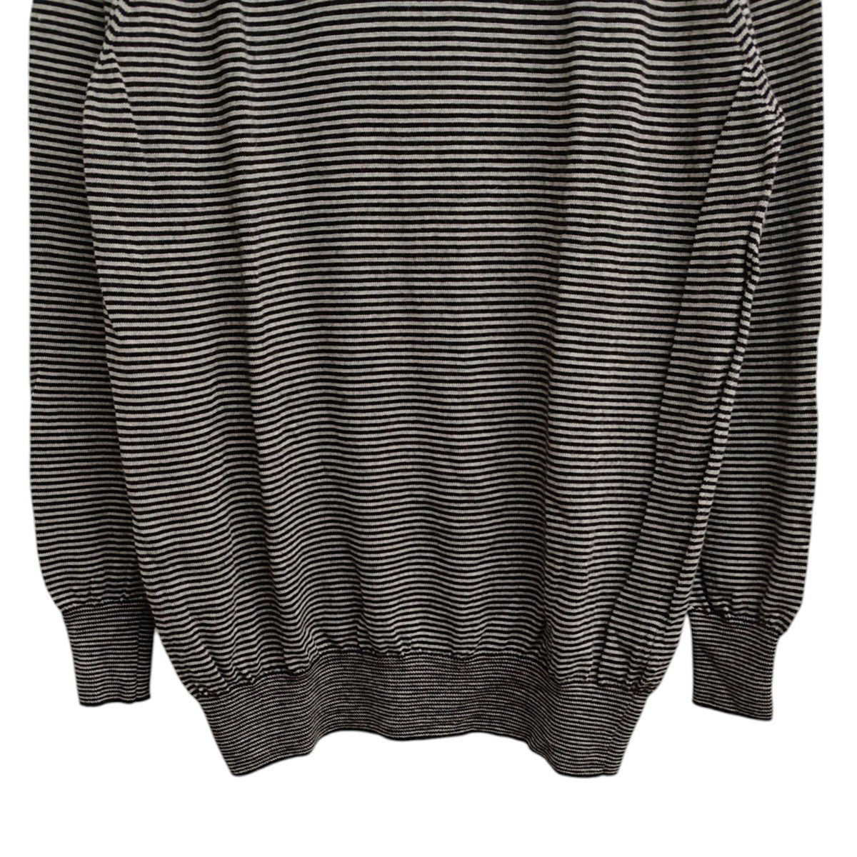 HIGH GAUGE STRIPE WOOL SWEATER ニット 22AWKN07