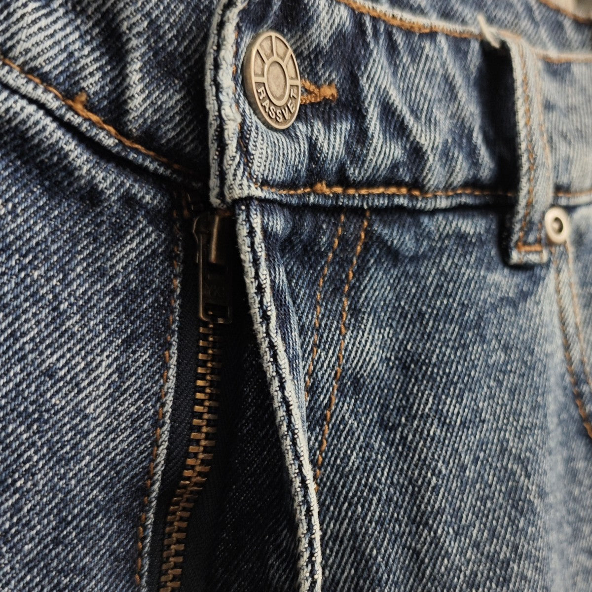 RASSVET SUN DYED BAGGY DENIM デニムパンツ