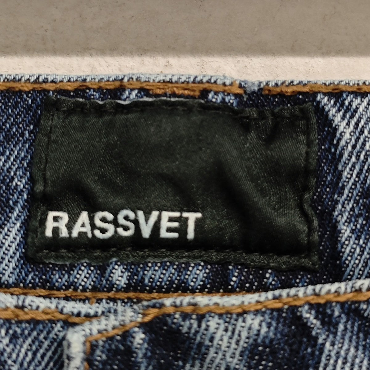 RASSVET SUN DYED BAGGY DENIM デニムパンツ