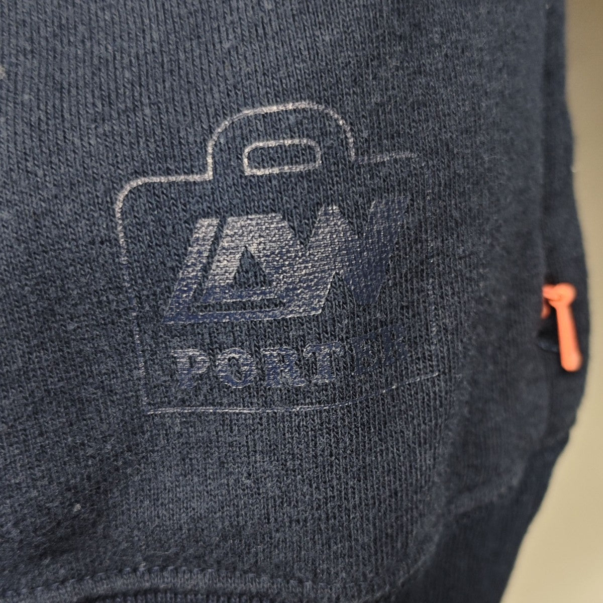 LOOPWHEELER×PORTER KANGAROO CREW NECK スウェット ネイビー サイズ
