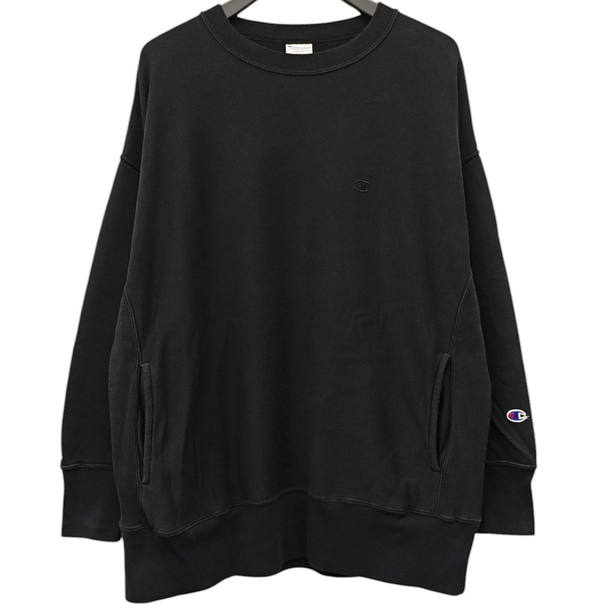 別注 REVERSE WEAVE クルーネックスウェット サイドポケット